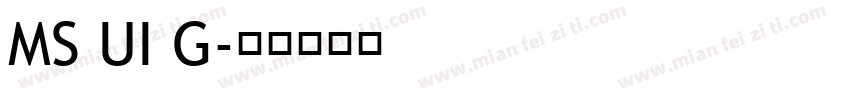 MS UI G字体转换